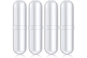 FOXCUP Miscelatore Agitatore Magnetico PTFE Barra Agitazione con Anello Agitatore Asta Magnetica Bianca Agitatore Barra Laboratorio Barra Piastra Agitazione Magnete (4 Pezzi, 35 mm/ 1,38 Pollici)