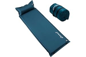 Clostnature Self Inflating Camping Mat - 3.8/5/7.6 cm Lightweight Inflatable Sleeping Mat for Camping, Compact Waterproof Sleeping Pad for Backpacking, Camping Foam Roll Mat for Hiking, Mountaineering