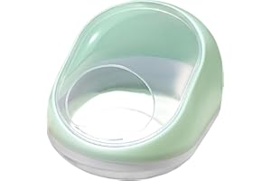 Gomice Contenedor de baño de Arena para hámster,Casa para hámster | Caja para bañera de hámster Chinchilla | Inodoro para bañera de hámster, Caja de baño de Transparente, Cuenco de baño para