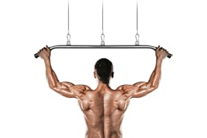 Lyndwin Barre Tirage Musculation, Barre de Tirage Dos, Arrière Levier de Tension Épaule Tirant Tige Barre Tirage Dos Musculation Accessoire Tirage Musculation
