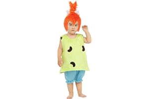 Funidelia | Déguisement Pépite - Les Pierrafeu pour bébé The Flintstones - Déguisement pour Enfant et Accessoires pour Halloween, Carnaval et fêtes - Taille 12-24 Mois - Vert