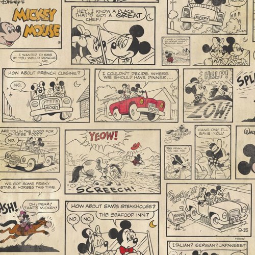 Graham & Brown Papier-Tapete "Mickey and Minnie's Night Out" Kollektion Kids@Home IV, mehrfarbig, 70-243