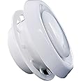 100 mm - 4 inch Air Vent Cover with Adjustable Valve White Round Ceiling Vent Diffuser Extract with Retaining Ring for Toilet Bathroom Office