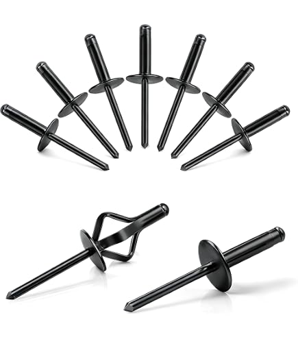 Produktbild von 50 Stück Blindnieten 4x14 Mm – Kupfer/Stahl, Flachkopf, Klemmbereich 8–10 Mm, Zum Nieten