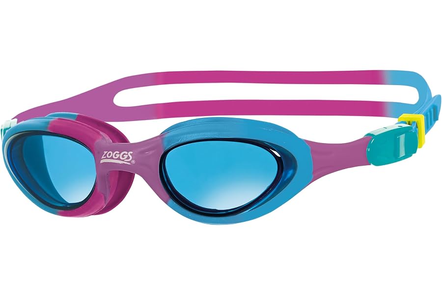Zoggs Super Seal Gafas de Natación para Niños – Gafas de Piscina para Niños Antivaho con Protección UV, Ajuste Rápido y Corre