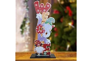 ODIWEN 5D Natale Pittura diamante, Pittura diamante 5d fai da te, Ornamenti per pittura a diamante 5D, Babbo Natale Pittura Diamante Painting Kits Completo, Diamond Painting Kit Completo