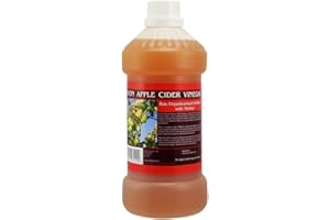 BOBBYS HEALTHY SHOP Apple Cider Vinegar Tonic with 'Mother' - 1000ml (33.8oz) Natural Organic Raw Unfiltered Plastic Bottle