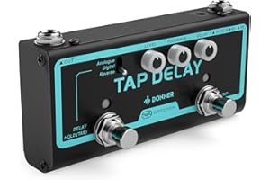 Donner Tap Delay Gitarre Effektpedal mit 3 Delay Effekten True Bypass