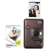 Fujifilm Instax Mini Liplay Hybrid Deep Bronze Camera 20-Piece Film