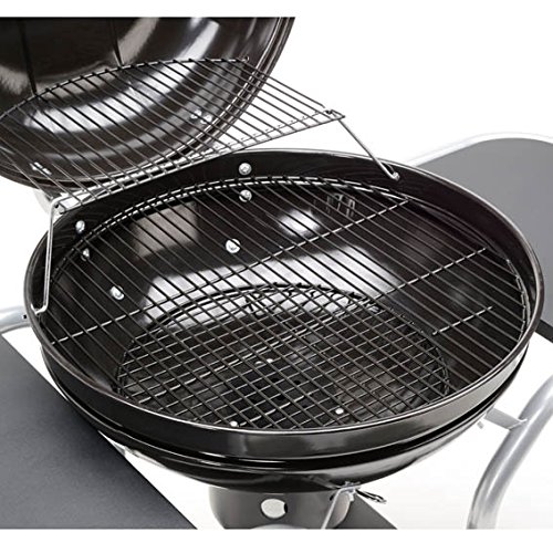 Kugelgrill XXL 57cm Holzkohle-Grill BBQ Standgrill hochwertig mit Deckel und Ablagen – große Grillfläche in schwarz - 3