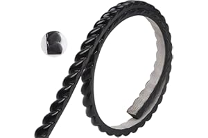 Gaahing Finiture flessibili per modanature da parete, design autoadesivo a buccia e bastone, decorazioni per la casa sul bordo delle piastrelle del telaio dello specchio dell'armadio