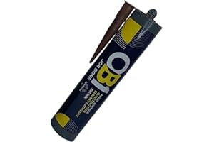 ATP Consumables OB1 Multi-Surface Construction Sealant & Adhesive - Waterproof Sealant 290ml - Flexible, Paintable, Contact Adhesive & Wood Glue Strong for Furniture - Brown Silicone Sealant - 1 Tube