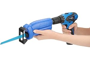 KUULEYN Sega a gattuccio, Set di seghe elettriche a gattuccio, Set di adattatori per sega a gattuccio portatile Trapano elettrico cambiato in sega elettrica a gattuccio