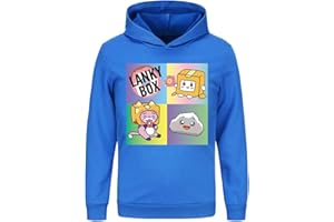 LANKYBOX Boys Hoodies Kids Cotton Hoodie Foxy and Boxy Prints Children's Pullover Sweatshirt Graphic Outfits