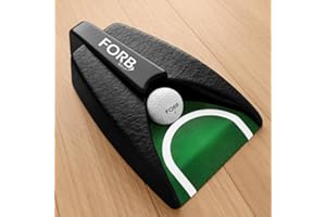 FORB Golf Auto Putt Returner - Automatic Ball Launcher | Battery Powered Golf Putting Machine | Indoor/Outdoor | Home & Office Training Aid | Golf Accessories