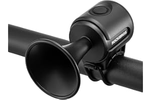 ROCKBROS Campanello Bici Elettronico, 120dB Clacson Bici per Adulti Bambini, Clacson Elettronico per Biciclette, Mini, Resistente all'Acqua, Nero/Blu/Rosso