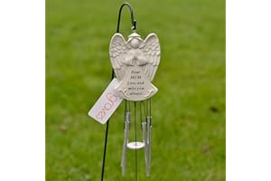 ANGRAVES Dear Mum Guardian Angel Love & Miss You Graveside Memorial Wind Chime