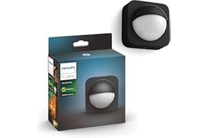 Philips Hue Sensore di Movimento da Esterno per Accensione e Spegnimento Luci, Nero