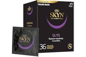 SKYN LifeStyles Elite 36-pack syntetiska kondomer av latexfria polyisoprener (förpackning kan variera)