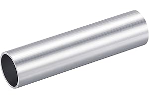 sourcing map Tube Rond en Aluminium 6063, 25mm OD 22mm ID 10cm de Longueur Tuyau Tube