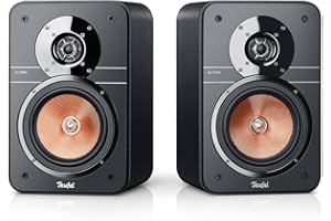 Teufel Ultima 20, Coppia di Altoparlanti HiFi High End da Scaffale, Sistema Bass Reflex, Nero