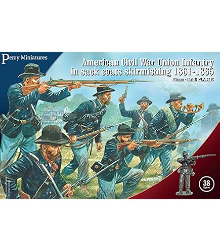 Figurines Perry Miniatures Zouaves Guerre De Sécession 28mm - Plastique Neuf