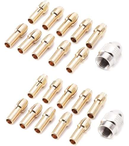 16-teiliges Bohrfutter-Spannzangen-Set Für Dremel & Elektroschleifer | Inkl. Schnellwechsel-Bohrfutter, Messing-Spannzangen Und Werkzeugen