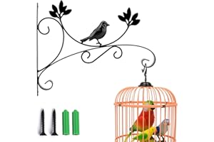 MATT SAGA Wandhaken aus Eisen für Pflanzen, Blumenampelhalter Pflanzen Haken, Wandhalterung Hängende Pflanzen Halterung Dekorative Wand Blumenampelhalter (Vogel)
