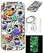 Produktbild Ultra Slim Dünn Silikon Luminous Silikonsoftshell TPU für Galaxy A3 (2017), Niedliche Cartoon Malerei,Premium Handy Tasche Schutz Hülle Case Cover Etui Strass Schutz schutzhülle Bumper Schale Silicone für Samsung Galaxy A3 (2017) +Schlüsselanhänger (WW8)
