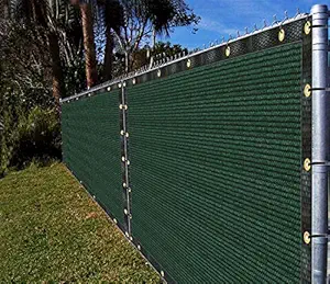 Ifenceview 4& 039 x20& 039 Green Shade Cloth / Fence Privacy Screen Fabric Mesh Net for Construction Site, Yard, Driveway, Garden, Railing, Canopy, Awning 160 GSM UV Protection