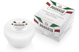 Proraso Shaving Soap for Sensitive Skin in a Bowl 150ml, White