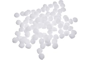 CREATIV Pompones tamaño: 20 mm, color blanco, 100 unidades