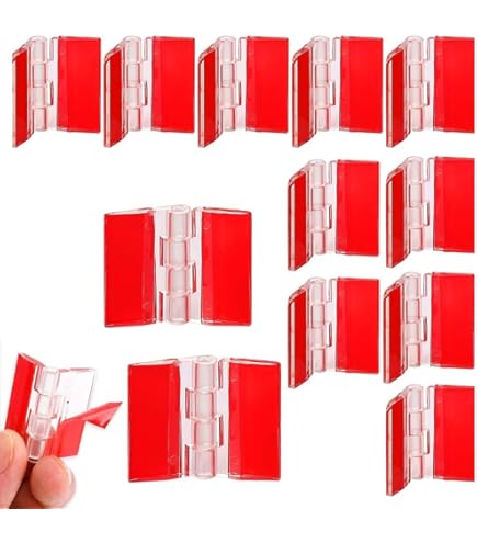 Jeu De 25 Charnières En Plastique, Transparentes, 45x35 Mm - Wood