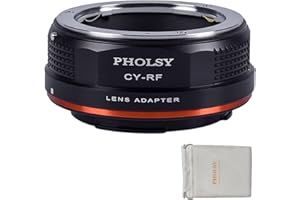 PHOLSY C/Y a RF Adattatore di Montaggio Lente Compatibile con Obiettivi Contax/Yashica e Corpo Fotocamera Canon RF, EOS R, R6 Mark II, EOS R7, R8, R10, R3, EOS R5, EOS R5C, EOS R6, EOS RP, EOS R50