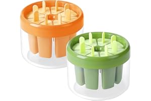 VEXRAN Moules à glace 8 cavités rondes - moules à glace pour enfants, sans BPA - moules à glace avec fonction de déformage facile, bricolage moules à crème glacée, jus, yaourt