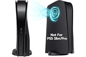 ‎MCBAZEL Mcbazel PlayStation 5 Faceplate Seite Panels Hard Ersatz für PS5 UHD Konsole Kühlung Vent Panel - Schwarz (Nicht für PS5 Slim/Pro)