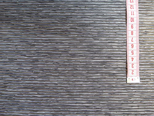 Schiebevorhangstoff anthrazit meliert 40cm breit Bambusoptik