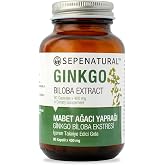Ginkgo Biloba Mabet Ağacı Ekstresi Full Potency 90 Kaps&uuml;l x 400 mg Ginko, Gingko SEPE