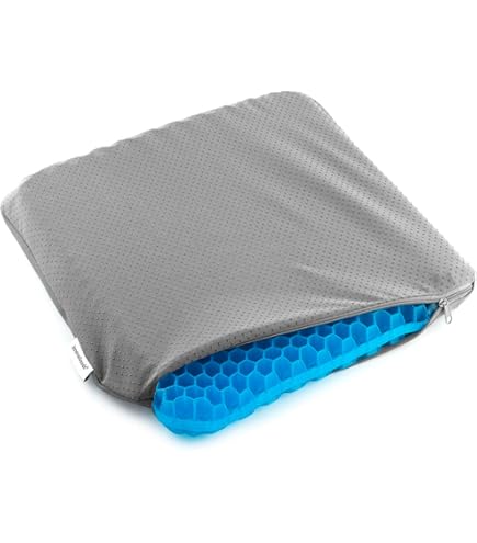 Cuscino In Gel Dualuxe Per Auto E Ufficio - Allevia Pressione Su Schiena E Gambe, Custodia Lavabile - Foto 5