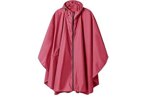 SAPHIROSE PONCHO Poncho Pioggia Impermeabile per Adulti Multiuso Mantella Antipioggia con Cappuccio