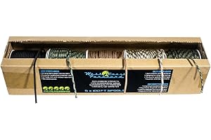West Coast Paracord Assortiment de fournitures de type III 550 Paracorde – Bobine de 30,5 m de 5 couleurs (Camouflage basique)