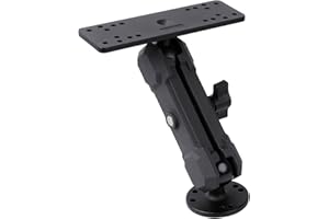 LEENCONGHUI Aluminum Alloy Fish Finder Mount with C Size 1.5" / 38mm Ball, 5.9" Arm Marine Electronic Mount Compatible with Garmin,Humminbird, Lowrance and More