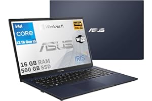 ASUS notebook, pc portatile, Cpu Intel i3 di 12Th 6 Core, Ram 16 Gb, SSD Pci Nvme da 512 Gb, 15,6 FHD, wi-fi 6, 4 Usb, Bt, Intel UHD, Win 11 Pro, Libre Office, pronto All'uso Gar. Italiana