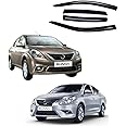 AutoDream Unbreakable Door Visor for Nissan Sunny (2011 to 2020) Type-1 & 2 (Set of 4pc)