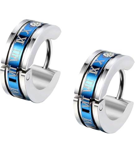 Orecchino F.C. Internazionale - Cerchietto In Acciaio 316L Anallergico Con Logo Inter, Con Scatola