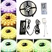 Produktbild AUDEW 5m RGBWW (RGB+Warmweiß) IP67 DC12V 300 5050 SMD LED Strip Lichtleiste Streifen mit 40 Tasten Fernbedienung +Netzteil mit EU Stecker