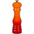 Le Creuset Classic Adjustable Pepper Mill Grinder, Chip-resistant ABS Plastic, Anti-Corrosion, 40g, 21 cm, Volcanic, 96001900090000