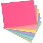 6 Extra Large Sticky Notes Pads 8" x 6" (203 x 152mm) - Multi-Coloured