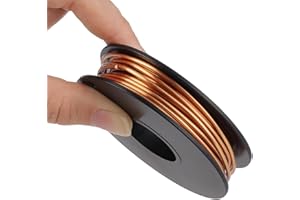 KWOKWEI Kupferdraht, 1,5 mm x 10M Kupferlackdraht, 99,9% Reiner Kupferdrahtspule T2 Magnetdraht für Elektrotechnik, Handwerk, Schweißen and DIY
