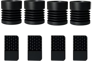 HzdaDeve 4PK Anti-Vibration Füße Pads für Centauri Carbon/Centauri Anti-Rutsch Gummi Füße Pads und 4PK Düse Reinigungsbürste Silikon Düse Heat Bed Wischer Kit Reiniger für Elegoo 3D Drucker